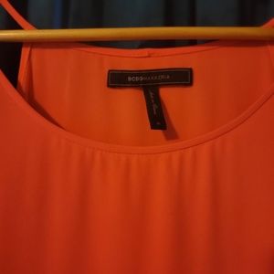 Coral high/low Summer Dress